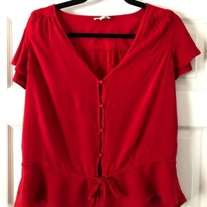 Lucky Brand red blouse
